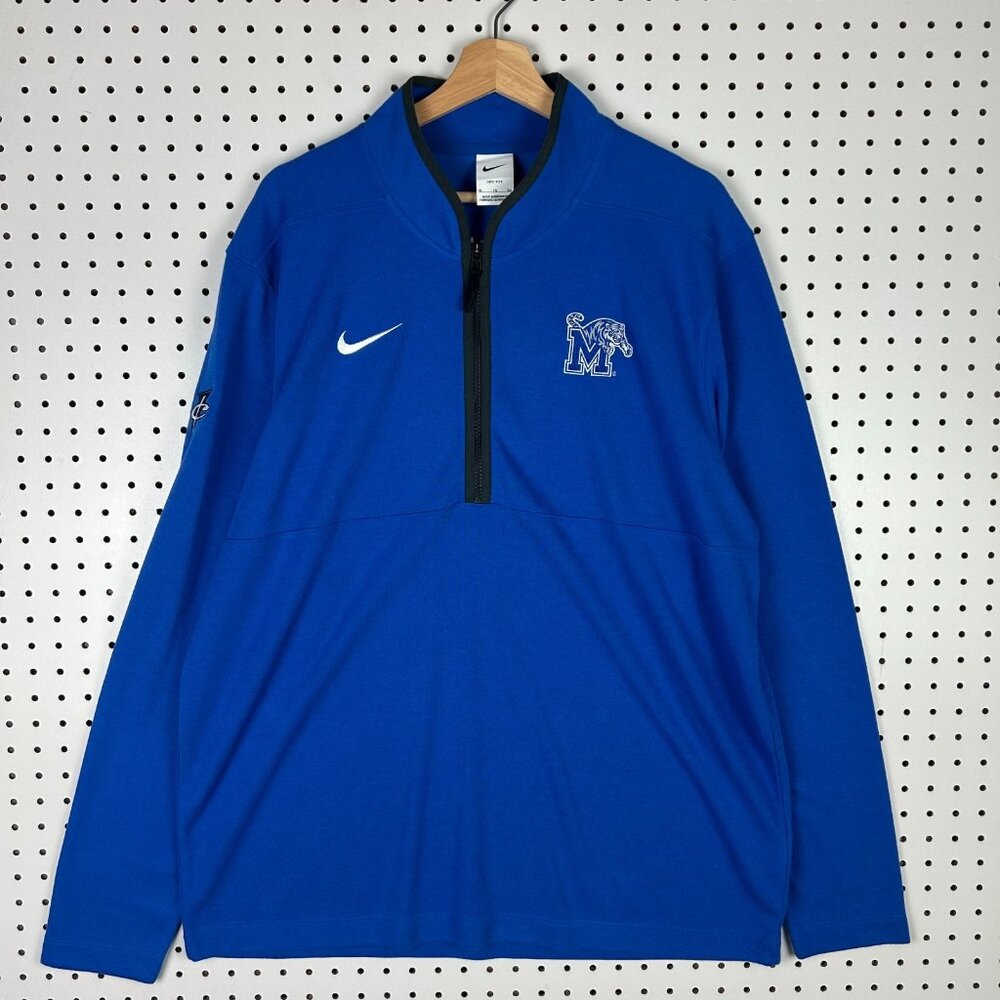 Nike 1 Cent Memphis Tiger Sweater XL Blue Sideline Basketball Penny Hardaway 901